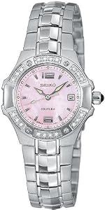 Seiko Coutura Diamond Pink Mother-of-Pearl Ladies Watch SXD691