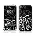 Apple iPhone Geh�use Skin Design Schutzfolie + Wallpaper - B&W Fleur