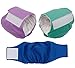 wegreeco Washable Dog Diapers - Washable Male Dog Belly Wrap - Pack of 3 - (Blue,Green,Purple,X-Large)