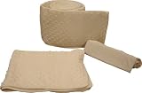Tadpoles Dimple Velour Cradle Set - Natural