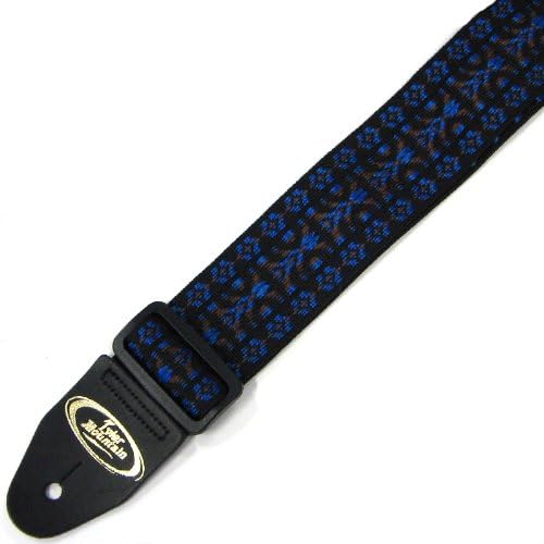 Tyler Mountain Woven Hootenanny Guitar Strap Made In USA - Blue Brown