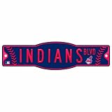 MLB Cleveland Indians 4.5-by-17 Sign