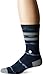 Stance Men's 6am Tie Dye Athletic Stripe Arch Support Classic Crew Sock, White, L
