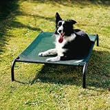 Coolaroo 317270 3ft x 2ft Medium Steel Framed Pet Bed - Brunswick Green Cover