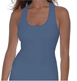  : Beyond Yoga Supplex Racer Back Camisole (Blue Jay, X-Small)
