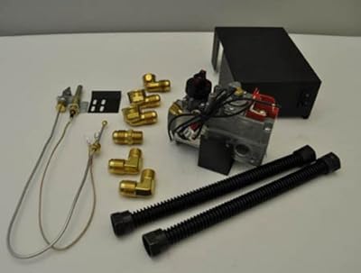 HPC Fireplace Gas Log Remote Capable Natural Gas Millivolt Valve Kit MVK-N