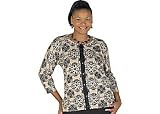 Plus Bay Studio Career Silk Print Cardigan Sweater