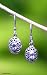 Topaz earrings, 'Blue Beauty'