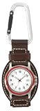 Pedre Hiker Series Genuine Brown Leather Carabiner Field Watch # 9880SBX