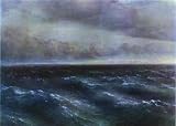 Aivazovsky, Ivan - The Black Sea. Hand Painted Reproduction Oil on canvas