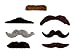 Accoutrements Self-Adhesive Stylish Mustaches