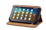 Acase Vintage Acme Brown Leather Case with Stand for Samsung Galaxy Tab P1000 WiFi 3G