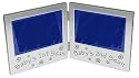 Baby 1st Scan & Babys 2nd Scan Twin Folding Photo Picture Frame Baby Christening Gift