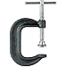 Armstrong 78-441 10-Inch Capacity Deep Throat Pattern C-Clamp, Zinc Plated with Full-Length Screw