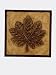 Kitchen & Housewares : Powell Garden District "Cinnamon" Large Plant Stand with Leaf Motif Resin Top