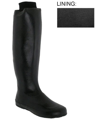 Capelli New York Matte Solid with Elastic Band Ladies Slouchy Body Rubber Rain Boot