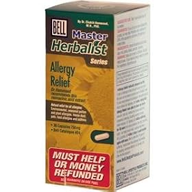 Bell Lifestyle, Master Herbalist, Allergy Relief, 750 mg, 30 Capsules
