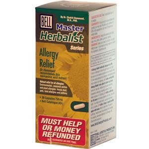 Bell Lifestyle, Master Herbalist, Allergy Relief, 750 mg, 30 Capsules Bell Lifestyle, Master Herbalist, Allergy Relief, 750 mg, 30 Capsules