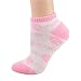 Jacksonville Jaguars Ladies White-Pink No Show Socks