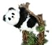 Hansa Panda Bear Cub Stuffed Plush Animal, Sitting - Small