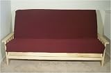 Cottonwood Solid Burgundy Full Size Cotton/Poly Twill Weave Fits 8