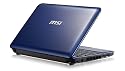 MSI Wind U135 - 10 inch Mini Small MSI Netbook Laptop (Intel Atom N450 1.66GHz, 1GB DDR2 RAM , 160GB HDD , WLAN, Webcam, Windows 7 Starter) MSI Wind U135 - Blue/Black Notebook