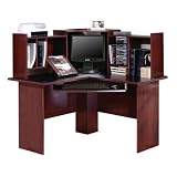41piZgoCNjL. SL160  South Shore Furniture, Corner Desk, Pure Black and Traditional Cherrywood