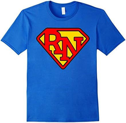 Super Nurse RN T Shirt - Male XL - Royal Blue