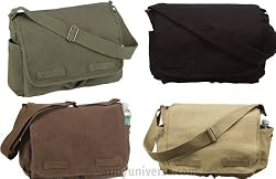 Vintage Classic Army Messenger Heavy Weight Shoulder Bag