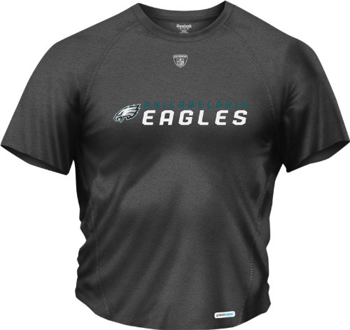 Philadelphia Eagles Black Sideline Speedwick Heathered T-Shirt - Small