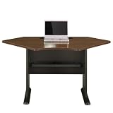 Sienna Walnut and Bronze 42 Corner Desk