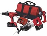 Tools : Factory-Reconditioned Milwaukee 0920-83 18-Volt Cordless 3-Tool Combo Kit