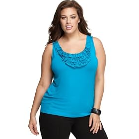 Buy Alfani Plus Size Top, Sleeveless Ruffled