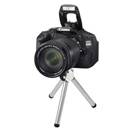 Duragadget Portable Mini Tripod for Canon EOS 550D, EOS 600D, EOS 7D Camera with Adjustable Feet