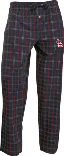 Buy St. Louis Cardinals Navy Division Plaid Woven Pants