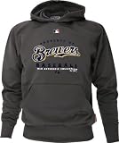 Milwaukee Brewers Youth Authentic Road Property Hooded Sweatshirt