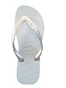 SWAROVSKI CRYSTAL HAVAIANAS SANDALS THONGS FLIP FLOPS WHITE/CLEAR U.S. SIZES 4-10