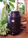 Aunt Molly's 60 Gallon Black Rain Barrel