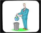 Mouse Pad with can, garbage, trash, rubbish, earth, 