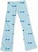 Adult Low Rise Cotton Jersey Sport Pants Blue with Swim Design