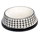 Houndstooth Dog Bowl (Small)