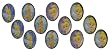 Disney Tinkerbell Cupcake Rings - set of 12