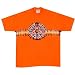 Orange Fire Shoulder Tie Dye T-Shirt