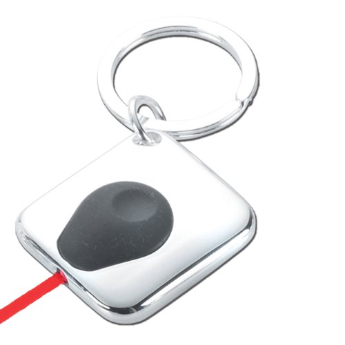 Natico Key Ring with Flashlight, Silver (60-1111)