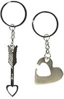 Generic 1 Pair Onlyou Key to My Heart Cute Couple Love Keychain Ring (4211)