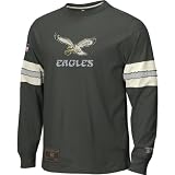 Philadelphia Eagles Gridiron Classics Throwback Logo Long Sleeve Jersey Crew