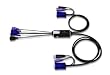 Aten CS52, USB, PS/2, USB, PS/2, VGA, 2048 x 1536 Pixeles, 84.5 mm, 34 mm