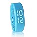 Smart Bracelet Watch, Kingstar Silicone LED Display Screen Wristband 3d Pedometer Strap (Blue)