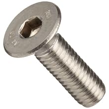 Stainless Steel 18-8 Socket Cap Screw, Vented Flat Head, Hex Socket Drive (Metric)