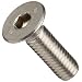Stainless Steel 18-8 Socket Cap Screw, Vented Flat Head, Hex Socket Drive (Metric)